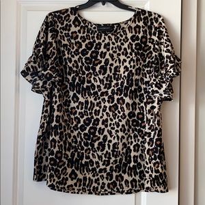 Lane Bryant Leopard Top Size 24